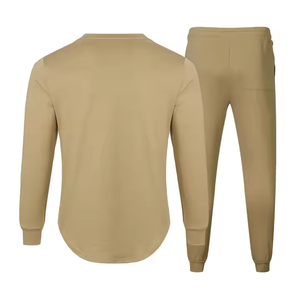 Survêtements de sport d'hiver respirants en molleton technique pour la gym et le fitness, ensemble deux pièces unisexe pour le jogging - Product Image 3