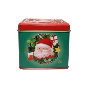 High Quality Food Grade Square Metal <b>Tin</b> Can with Custom Logo and Adjustable Size for Gift Candy & Tea Storage - Product Image 1