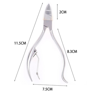 Coupe-ongles professionnel pour les ongles des doigts et des orteils, coupe-cuticules en acier inoxydable, ciseaux à cuticules, pince à ongles, outil de manucure - Product Image 6