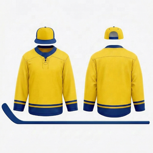 Camiseta de Hockey sobre Hielo de Malla de Poliéster Personalizada al por Mayor, Uniforme de Hockey Profesional para Hombres - Product Image 4