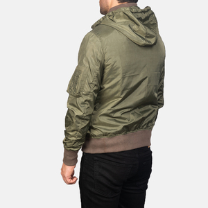 Chaqueta de bombardero Vintage Unisex con logotipo personalizable de alta calidad, cuello redondo, ODM, Primavera, cremallera, letra, chaqueta de talla grande para hombres - Product Image 5
