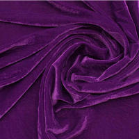 Tissu de velours de coton Tissu de velours CVC Tissu de velours CVC 80 Coton 20 Polyester Velure Velours Tissu de velours éponge pour vêtement