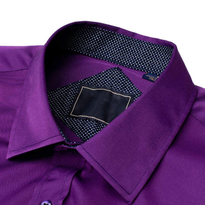 Camisas de Vestir Personalizadas OEM para Hombre, Camisas de Vestir de Manga Larga de Secado Rápido y Transpirables de Algodón para el Trabajo - Product Image 3