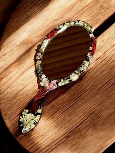 Resin Hand Mirror with Smooth Glossy Finish Perfect for Daily Use Makeup or Decorative Purposes Adding Stylish touch - Product Image 5