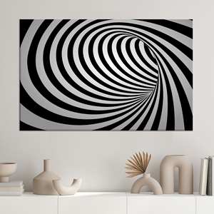 ศิลปะติดผนังลายวนแบบนามธรรมสุดอินเทรนด์ - ของตกแต่งผ้าใบพิมพ์ลายสมัยใหม่,1P:Gallery Wrapped - Product Image 1
