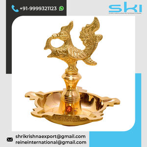 เชิงเทียนน้ำมันทองเหลืองลายยูงแบบดั้งเดิม ทนทานต่อการเกิดสนิม ขายดี สำหรับตกแต่งบ้าน ในราคาที่ดีที่สุด - Product Image 5