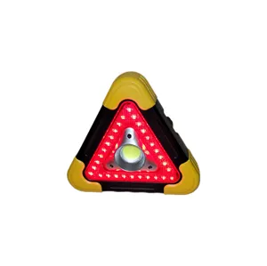 Traffic Warning Triangle Safety Light Roadside Flashing Light Outdoor COB Emergency Lamp with USB Charging