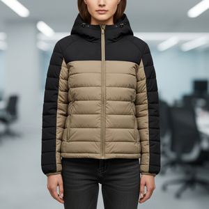 Chaqueta de Invierno Acolchada para Mujer, con Capucha, Impermeable, Informal, Transpirable, con Relleno de Algodón, Precios de Fábrica - Product Image 3