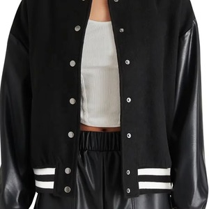 Nouveauté 2026 – Vestes universitaires personnalisées grande taille pour hommes, vente en gros, vestes universitaires unies pour l'hiver, broderie - Product Image 6