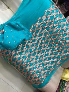 Traje DE TRABAJO Salwar Kameez adornado con Gota a la moda para fiestas de Goodshopping, tela acrílica, cortes étnicos contemporáneos - Product Image 2