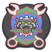 Écusson en PVC souple en caoutchouc personnalisé en gros sans minimum de patchs 3D en PVC personnalisés en caoutchouc de silicone souple Écusson de logo