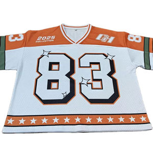 Camiseta de fútbol americano para mujer, camiseta transpirable de gran tamaño a la moda, Camiseta deportiva estampada para club deportivo, venta al por mayor - Product Image 1