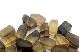 AAA Grade 10-Piece Fluorite Gemstone Set 18-20 MM Raw Size Untreated Multi-Color Loose Rough Stone Natural Fluorite Gemstones - Product Image 4