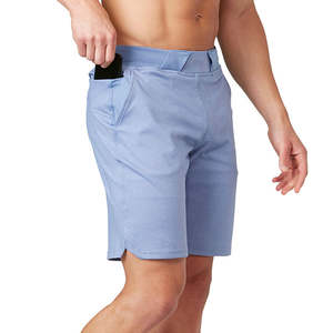 Vente en gros de shorts de gym de haute qualité pour hommes avec logo personnalisé shorts en coton noirs shorts de gym simples et décontractés - Product Image 2