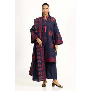 ชุดสูทผ้าแจ็คการ์ดสำหรับผู้หญิง IUSTKSD-1367 แบบ 3 ชิ้น ชุดหรูหรา - Product Image 3