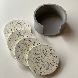 Admirable Design Wooden <b>And</b> MOP Work <b>Coaster</b> <b>Set</b> Of 6 With Holder Customized Size <b>And</b> Leaf Design <b>Coaster</b> For Christmas Gift - Product Image 5