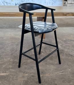 Sillas de Bar Cómodas y Duraderas Hechas de Madera de Teca Sólida para Comedores y Muebles de Bar para el Hogar - Product Image 2