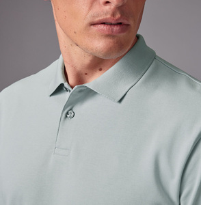 Camisetas Polo de Manga Corta, Corte Regular, Color Azul Hielo, Marca Personalizada, Alta Calidad, Venta al Por Mayor OEM 2026 - Product Image 3
