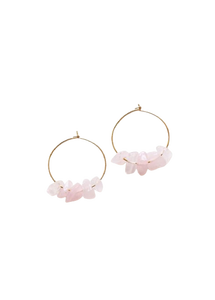 Vente en gros de boucles d'oreilles en cristal de quartz rose naturel rose, bijoux en pierre de naissance irrégulière, breloques brutes en pierres précieuses brutes - Product Image 6