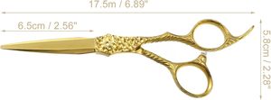 Ciseaux à cheveux, ciseaux de coupe de cheveux, ciseaux de coiffeur professionnels, rasoir en acier inoxydable, 6.9 "de long - Product Image 2
