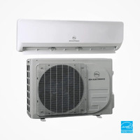 Système d'énergie solaire photovoltaïque hybride E G 4, kit de climatisation/chauffage mini-split pour la maison, 24 000 BTU SEER2 21 3150W, solaire bifacial