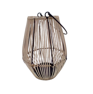 Nuevo farol decorativo de hierro/caña, farol de soporte de vela con acabado Natural Para Boda y decoración del hogar hecho a mano - Product Image 2