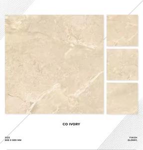 Azulejos de suelo de porcelana directa de fábrica India más vendidos 600x600MM acabado brillante uso Industrial azulejos de cerámica para suelo Interior - Product Image 6