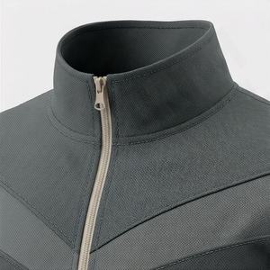 Ensemble de survêtement pour homme au design intelligent avec poignets élastiques et fermeture éclair durable, idéal pour les sorties sportives polyvalentes, la salle de sport, le fitness et le jogging - Product Image 4