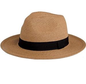 Chapeaux Panama en paille de raphia respirants pour l'été 2025, vente chaude, logo personnalisé, style élégant, surf, safari, plage, cyclisme décontracté - Product Image 3
