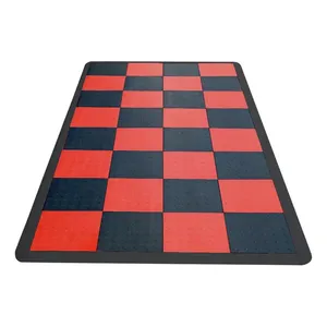 แผ่นปูพื้นรถมอเตอร์ไซด์สีดำ/ แดง - Product Image 1