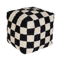 Pouf en coton pur fait main, tufté à la main, antistatique, simplicité moderne, ottoman de designer haut de gamme, décoration pour salon, chambre à coucher, mariage