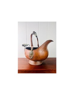 Premium-Kupfer kohle eimer mit breitem Rand und dekorativem Flair für gehobene veranstaltungs orte oder restaurierte Gebäude - Product Image 2