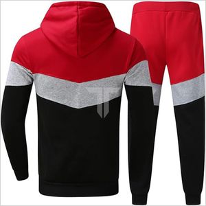 Survêtement de course à pied unisexe imprimé à capuche poches respirant écologique à manches longues Jogging Sportswear confortable - Product Image 1