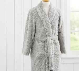 เสื้อคลุมอาบน้ำขนแกะเนื้อนุ่ม 100% ผ้าวาฟเฟิลหนา ผ้าไหมกำมะหยี่ สำหรับผู้หญิง ผู้ชาย สไตล์ลำลองฤดูร้อน สำหรับคู่รักหรือใช้ในโรงแรม - Product Image 2