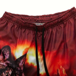 Ensemble personnalisé pour homme Ensemble pour homme Couleur unie Fin été T-shirt à manches courtes Ensemble de shorts pour le fitness - Product Image 6