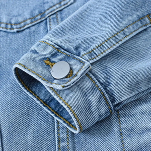 Meilleure vente Dernier design de veste bombardier en jean pour hommes Manches longues Couleur claire Camouflage Imperméable Coupe-vent Logo personnalisé - Product Image 3