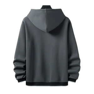 เสื้อฮู้ดแบบสวมหัวผ้าฟลีซหนาสำหรับผู้ชายเสื้อผ้าแนวสตรีทแบบกำหนดเองสำหรับฤดูหนาว - Product Image 4