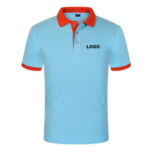 Tendencia logotipo bordado personalizado 100% algodón logotipo bordado personalizado hombres Golf negocios uniforme Color sólido Polo camisa - Product Image 3
