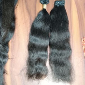 Top Selling Super Double Drawn Indian Remy Loose Water Wave Single Donor Raw Human Hair <b>Toupee</b> Extensions Deep Wave - Product Image 1