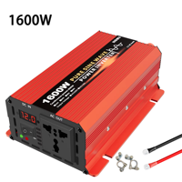 Inversor de Corriente Continua/Alterna Monofásico HOULI, 12V 220V, Onda Sinusoidal Pura, 60Hz, 90% de Eficiencia, 600W-3000W, Pico de 3s, para Uso en Automóviles, Hogares y Autocaravanas