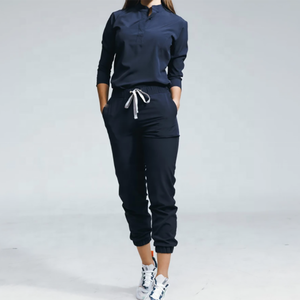 เสื้อโค้ทการแพทย์ผ้าฝ้าย100% คอวีปรับแต่งได้สำหรับทุกเพศเสื้อโค้ทกันหนาวดีไซน์ใหม่สำหรับผู้ป่วยสุขภาพคนงานในโรงพยาบาล - Product Image 4