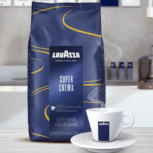 Lavazza Super Crema Grains entiers 1 kg en vrac - Meilleure vente de mélange crémeux pour les marchés d'exportation - Product Image 2