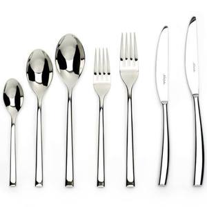 Juego de cubiertos moderno de acero inoxidable con acabado de espejo adecuado para cocinas modernas y ocasiones de comedor fino de lujo - Product Image 6