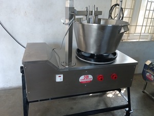 Mélangeur de cuisson au gaz automatique industriel de grande capacité Bouilloire électrique à double paroi avec mélangeur pour hummus Halwa - Product Image 3