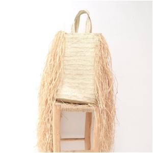 โมร็อกโก Raffia กระเป๋าสีขาวในสีที่ออกแบบและสร้างขึ้นในอินเดียทำด้วยมือเป็นมิตรกับสิ่งแวดล้อมและปลอดภัย - Product Image 1