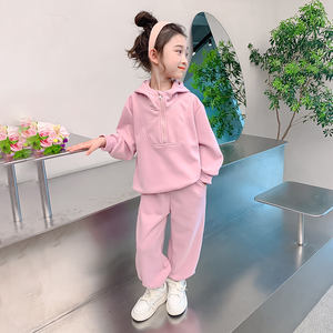Sweat à capuche uni blanc pull sweat polaire enfants bébé garçon vêtements filles sweats à capuche enfants survêtements thermiques 100% coton - Product Image 2