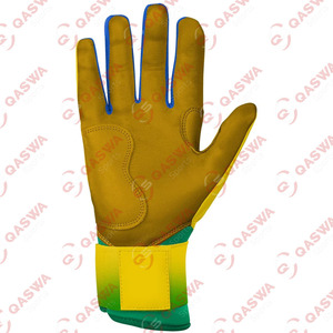 High Quality Long Cuff Lightweight Cowhide Leather Baseball Batting Gloves Hand Protection Softball Batting Gloves for Training - Product Image 2