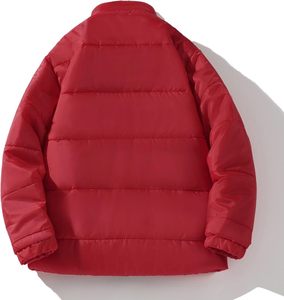 Chaqueta de patrón de cuello alto fino personalizable de alta calidad Ultra cálida ligera resistente al agua esencial de invierno - Product Image 2