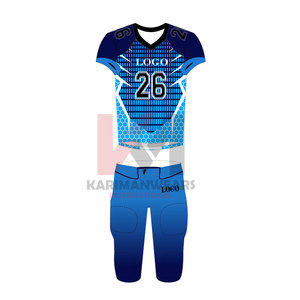 ชุดกีฬาสำหรับผู้ชายชุดเล่นกีฬาอเมริกันฟุตบอลแบบสั่งทำชุดเล่นกีฬาคุณภาพระดับพรีเมียมพร้อมแผ่นรองไหล่ชุดเล่นกีฬาระบายอากาศได้ดีดีไซน์ที่ดีที่สุด - Product Image 1