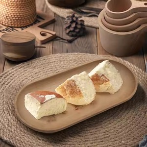 ถาดเสิร์ฟไม้ไผ่แข็งแรงพร้อมที่จับอเนกประสงค์ใช้สำหรับขนมขบเคี้ยวชากาแฟและห้องครัว - Product Image 4